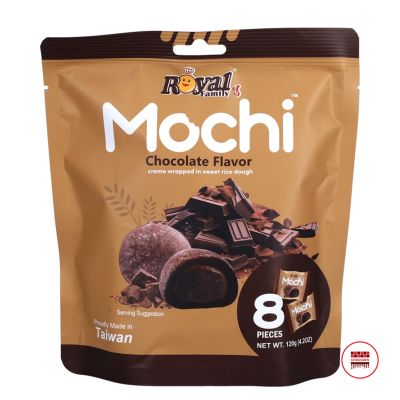 Royal Family Mochi Chocolate Flavor (120g, 8 Pieces)